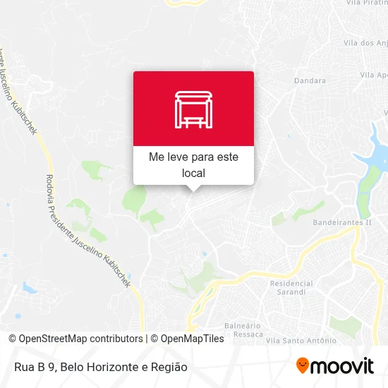 Rua B 9 mapa