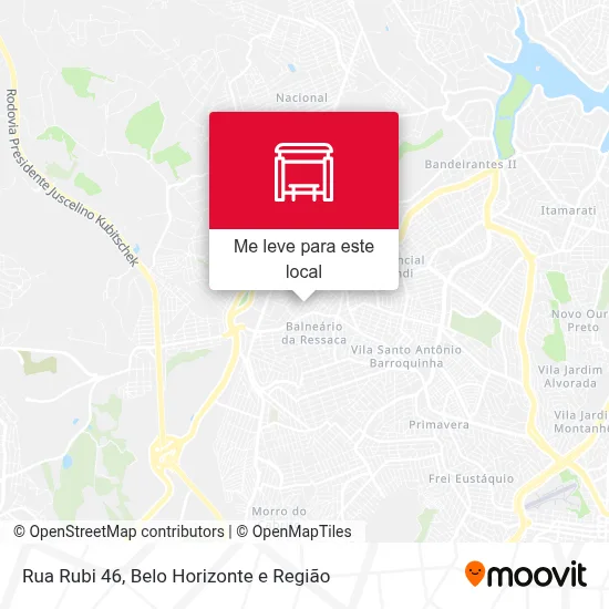 Rua Rubi 46 mapa