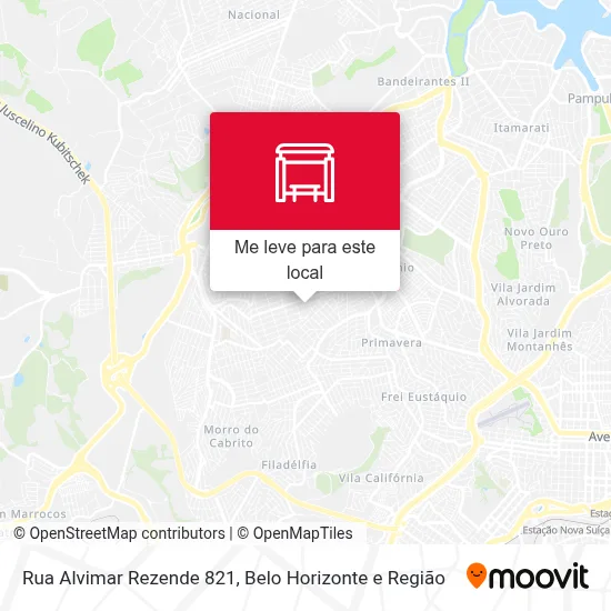 Rua Alvimar Rezende 821 mapa