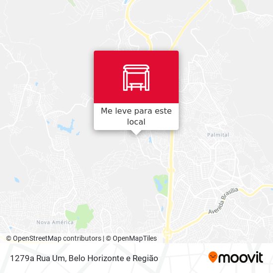 1279a Rua Um mapa