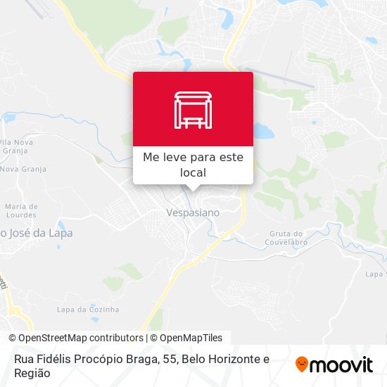 Rua Fidélis Procópio Braga, 55 mapa