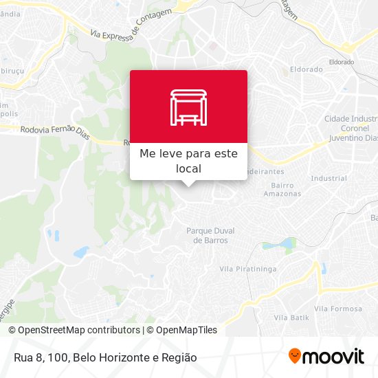 Rua 8, 100 mapa