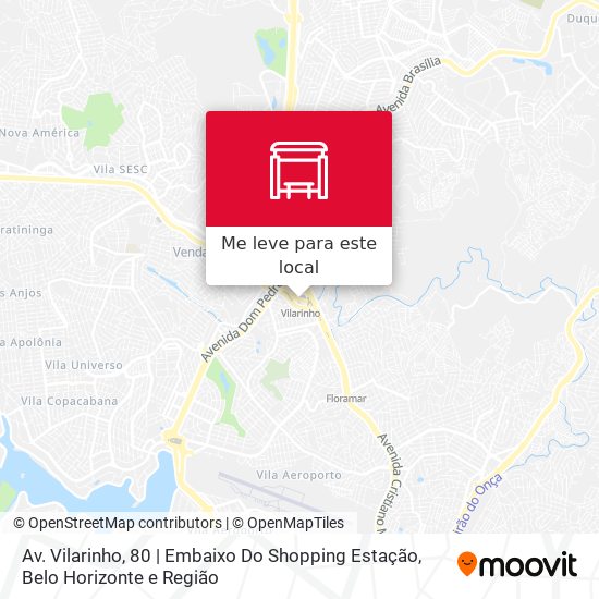 Av. Vilarinho, 80 | Embaixo Do Shopping Estação mapa