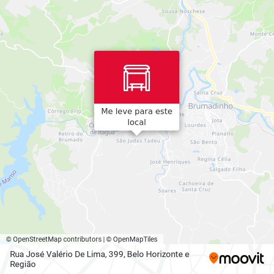 Rua José Valério De Lima, 399 mapa