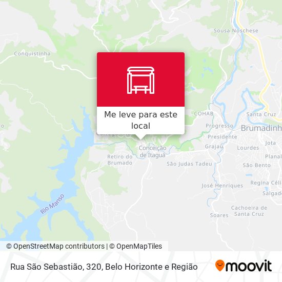 Rua São Sebastião, 320 mapa