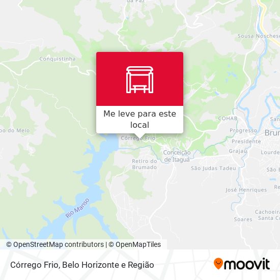 Córrego Frio mapa