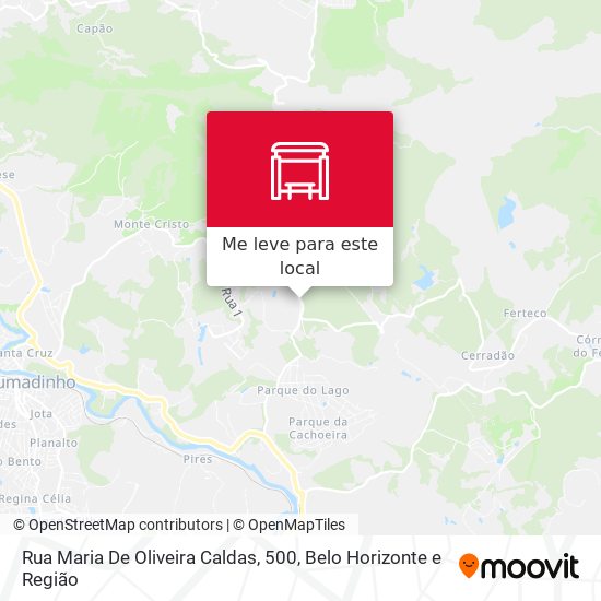 Rua Maria De Oliveira Caldas, 500 mapa
