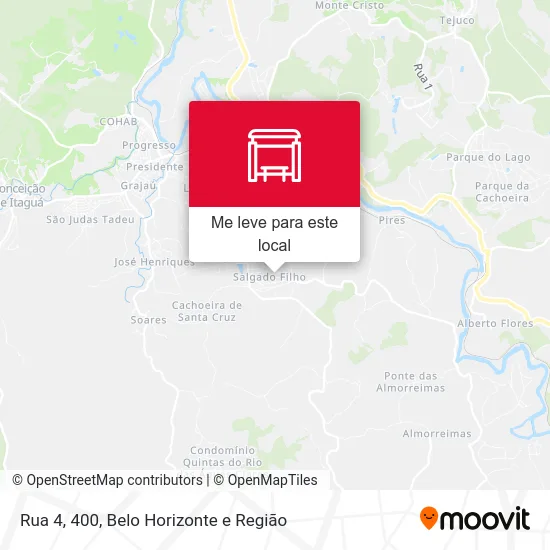Rua 4, 400 mapa