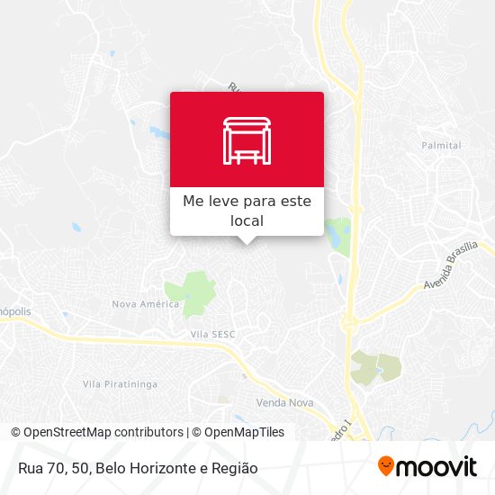 Rua 70, 50 mapa