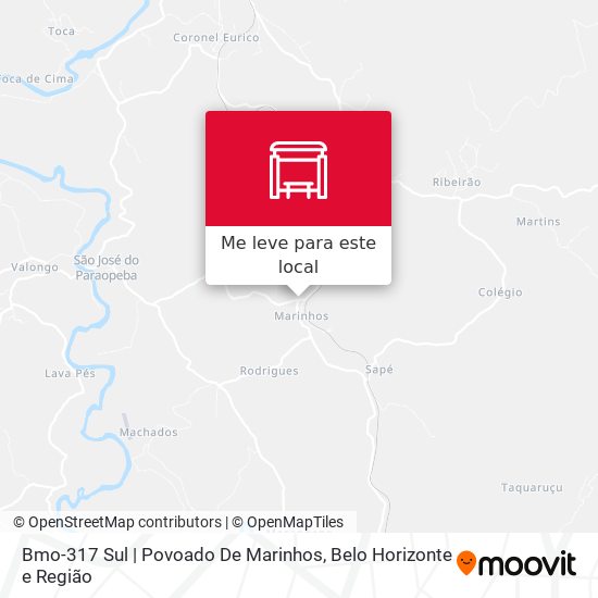 Bmo-317 Sul | Povoado De Marinhos mapa