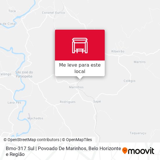 Bmo-317 Sul | Povoado De Marinhos mapa