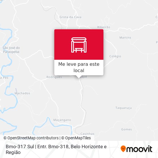 Bmo-317 Sul | Entr. Bmo-318 mapa