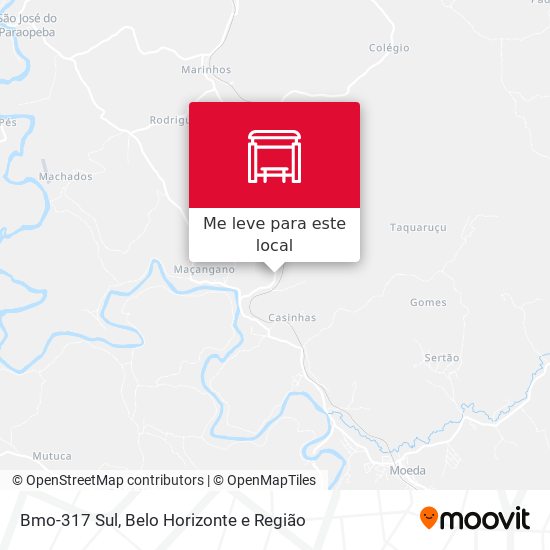 Bmo-317 Sul mapa