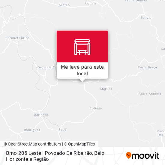 Bmo-205 Leste | Povoado De Ribeirão mapa