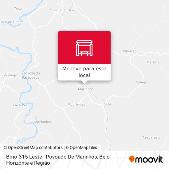 Bmo-315 Leste | Povoado De Marinhos mapa