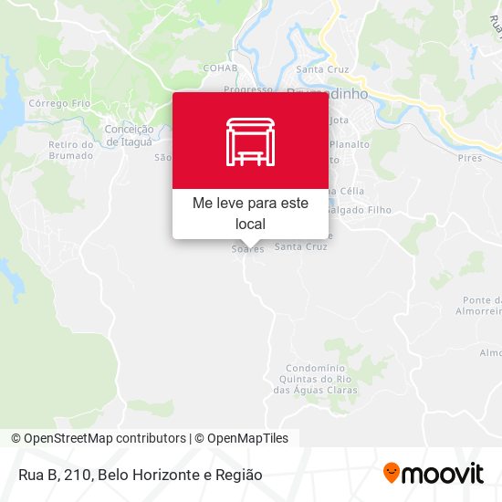 Rua B, 210 mapa