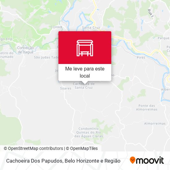 Cachoeira Dos Papudos mapa
