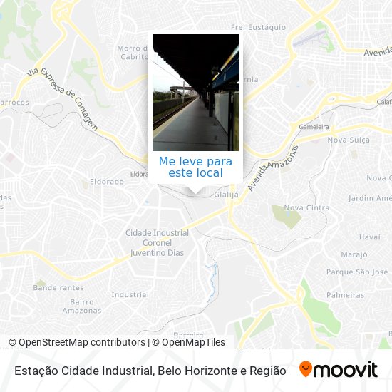 Estação Cidade Industrial mapa