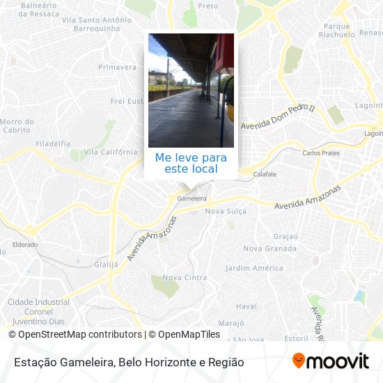 Estação Gameleira mapa