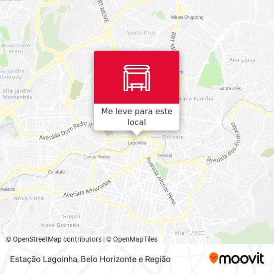 Estação Lagoinha mapa