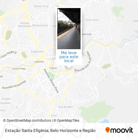 Estação Santa Efigênia mapa
