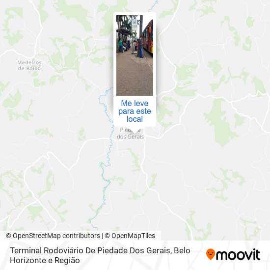 Terminal Rodoviário De Piedade Dos Gerais mapa