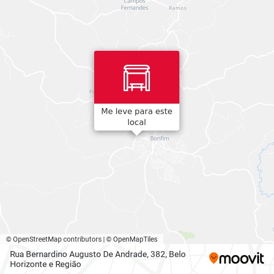 Rua Bernardino Augusto De Andrade, 382 mapa