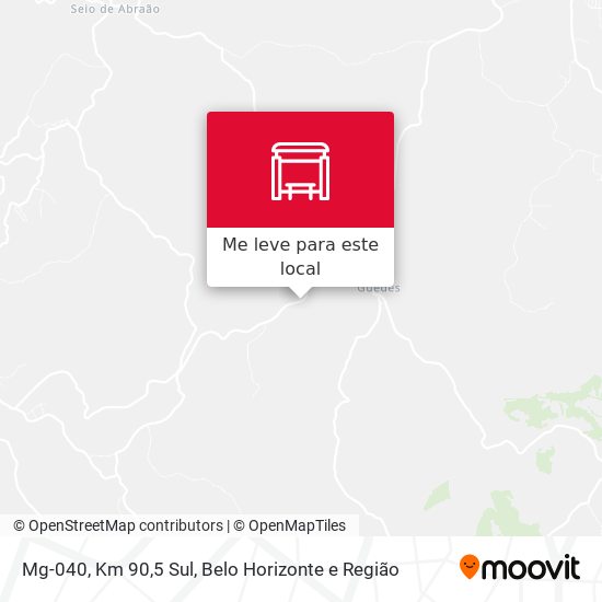 Mg-040, Km 90,5 Sul mapa