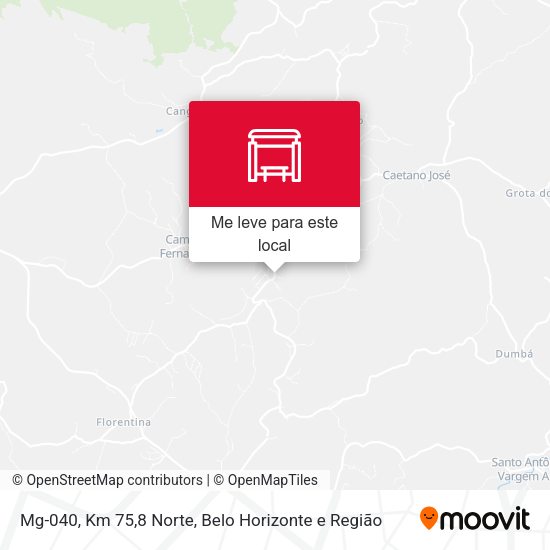 Mg-040, Km 75,8 Norte mapa
