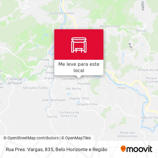 Rua Pres. Vargas, 835 mapa