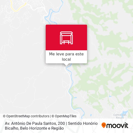 Av. Antônio De Paula Santos, 200 | Sentido Honório Bicalho mapa