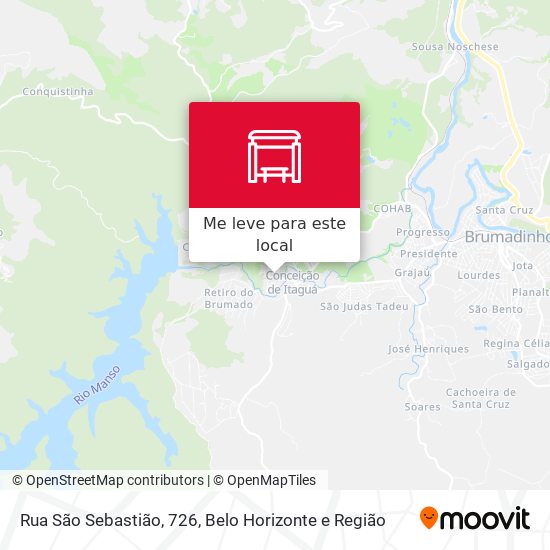 Rua São Sebastião, 726 mapa