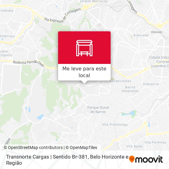 Transnorte Cargas | Sentido Br-381 mapa