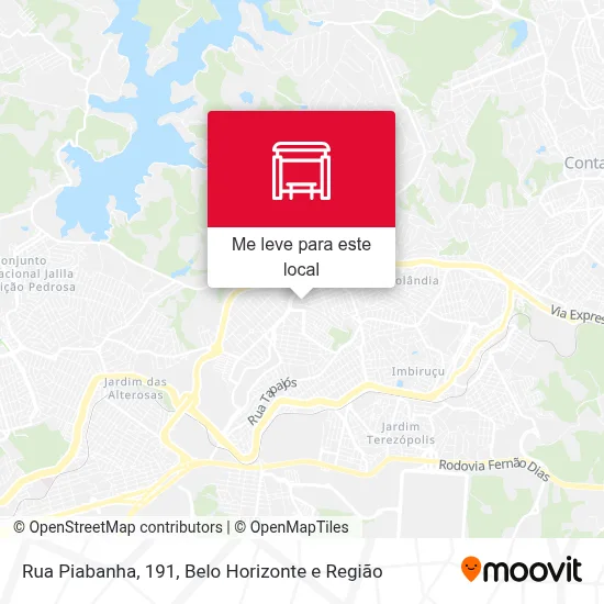 Rua Piabanha, 191 mapa