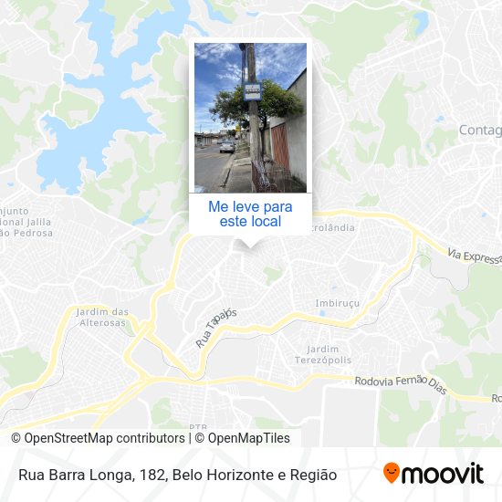 Rua Barra Longa, 182 mapa
