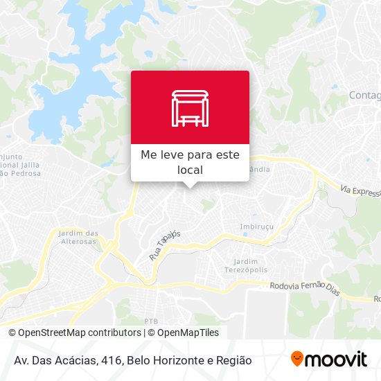Av. Das Acácias, 416 mapa