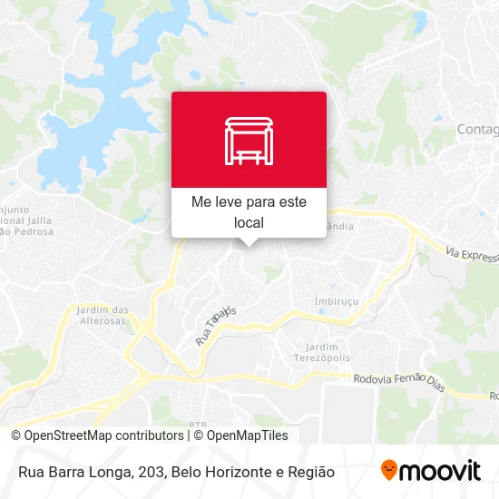 Rua Barra Longa, 203 mapa