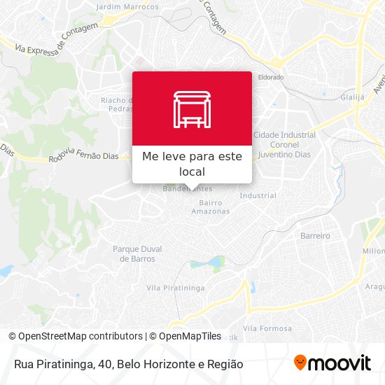 Rua Piratininga, 40 mapa