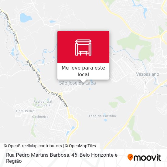 Rua Pedro Martins Barbosa, 46 mapa