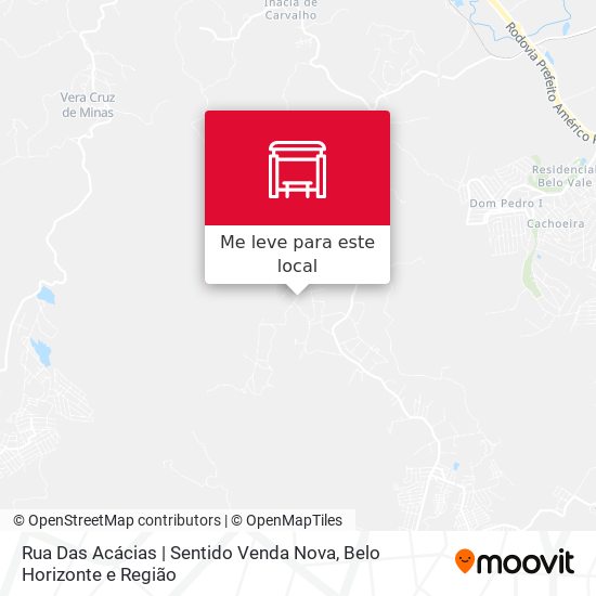 Rua Das Acácias | Sentido Venda Nova mapa