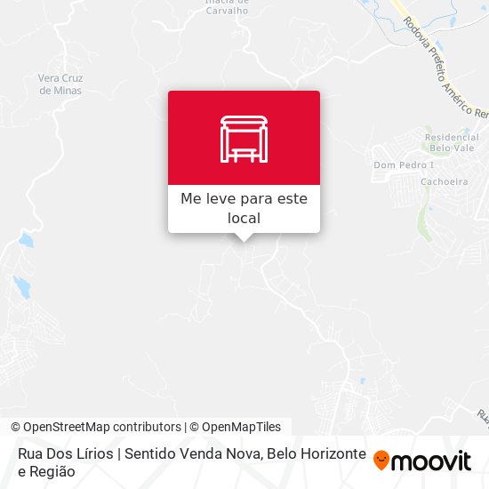 Rua Dos Lírios | Sentido Venda Nova mapa