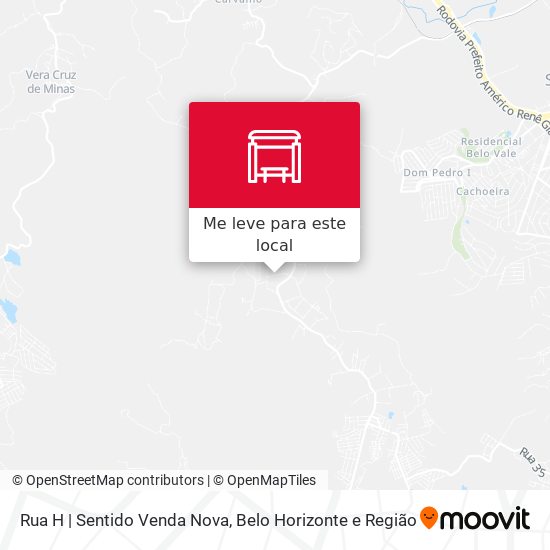 Rua H | Sentido Venda Nova mapa