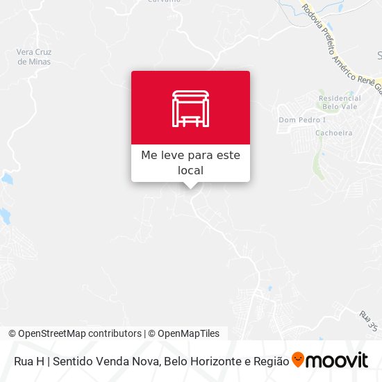 Rua H | Sentido Venda Nova mapa