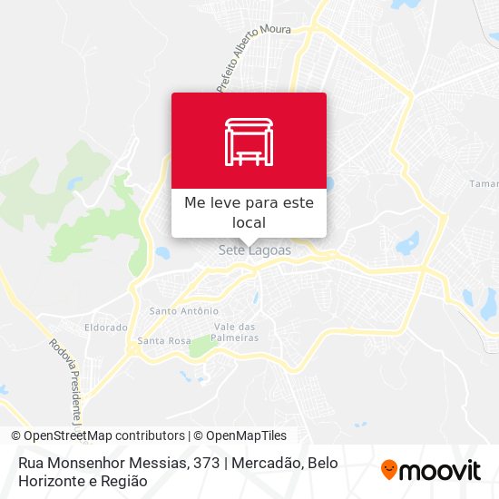 Rua Monsenhor Messias, 373 | Mercadão mapa