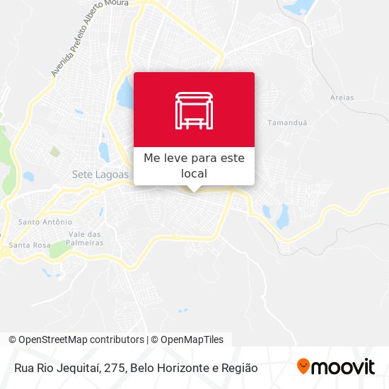 Rua Rio Jequitaí, 275 mapa