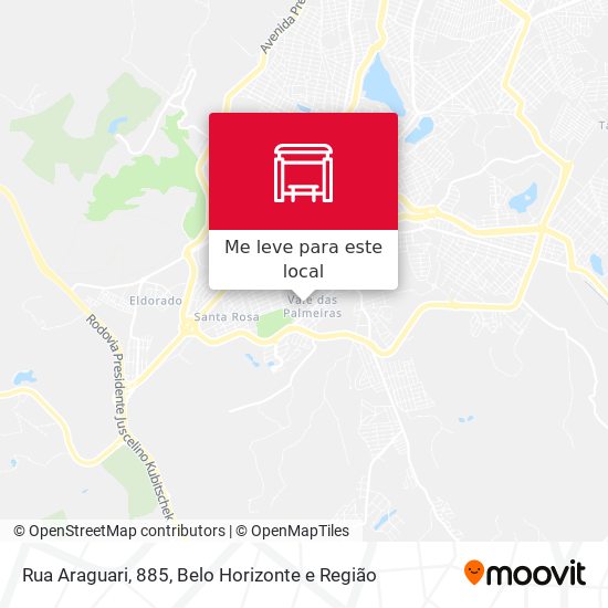 Rua Araguari, 885 mapa