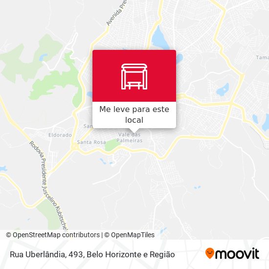 Rua Uberlândia, 493 mapa