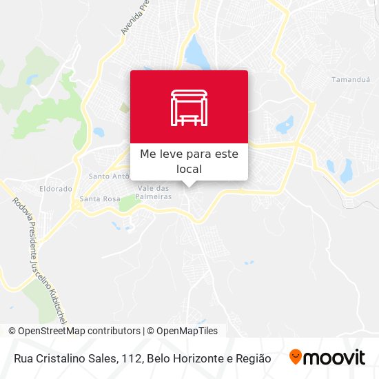 Rua Cristalino Sales, 112 mapa