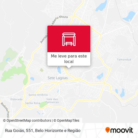 Rua Goiás, 551 mapa