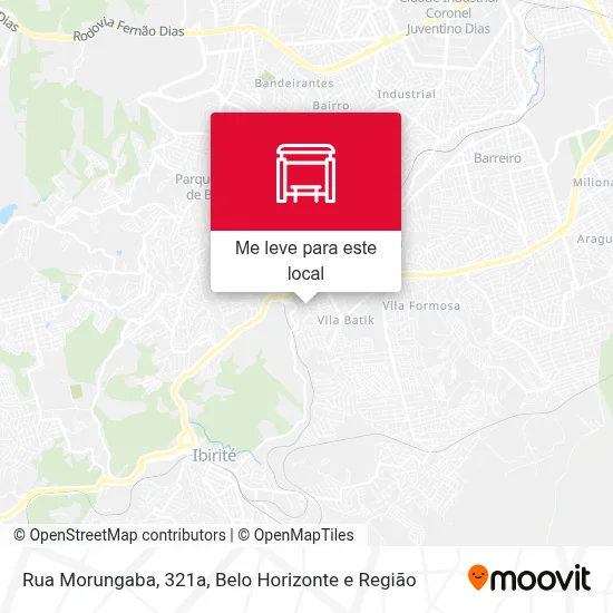 Rua Morungaba, 321a mapa